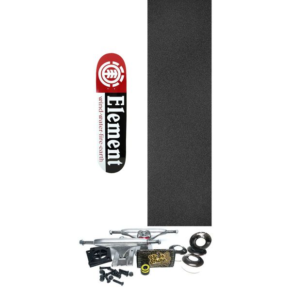 Element Skateboards Section Skateboard Deck - 8.5" x 32.75" - Complete Skateboard Bundle